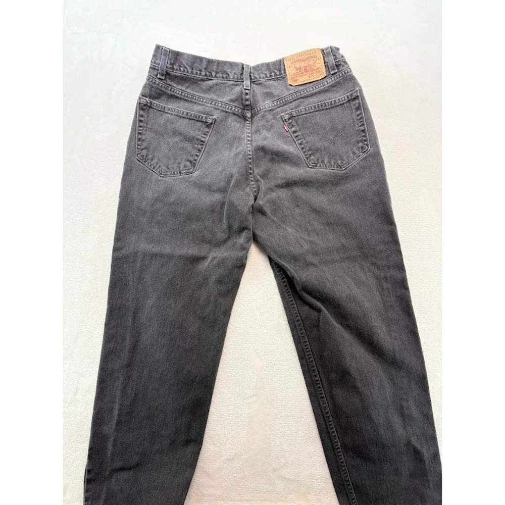 Vintage 90's Levi's 550 Faded Black Relaxed‎ Fit Denim Jeans Size 36x30